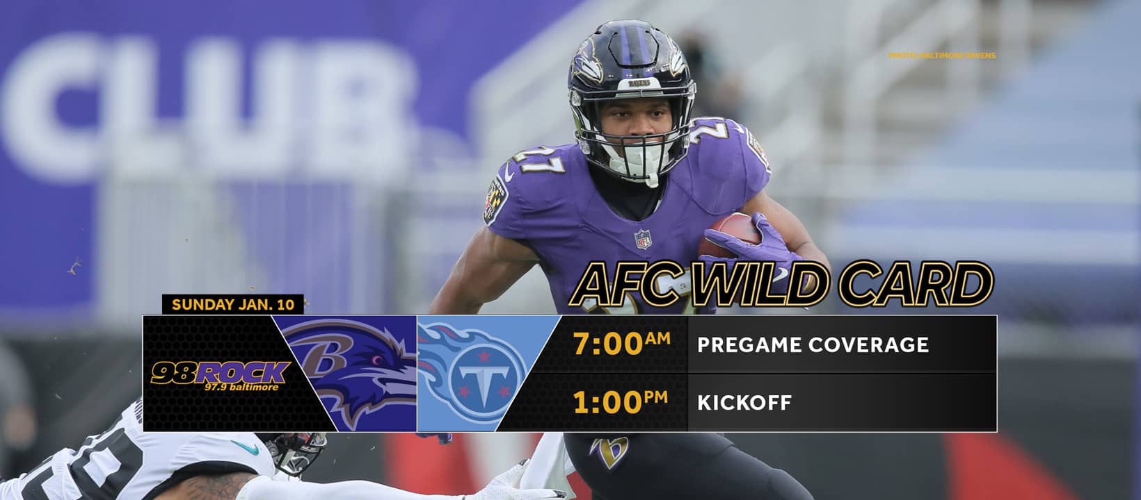 Ravens @ Titans – Gameday on 98 ROCK – 98 Rock Online