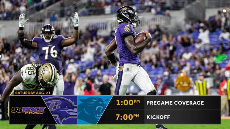 Preseason Baltimore Ravens Carolina Panthers 98 Rock Baltimore Preseason Baltimore Ravens Carolina Panthers 98 Rock Baltimore