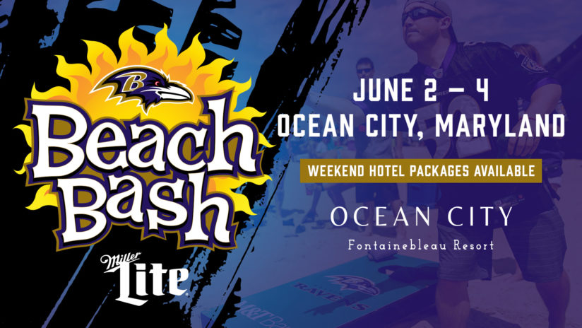 Ravens Beach Bash Presented By Miller Lite 98 Rock Baltimore