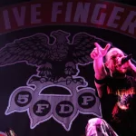 Five Finger Death Punch (5FDP) performs at Pavello Olimpic de Badalona stage on November 25^ 2013 in Barcelona^ Spain.