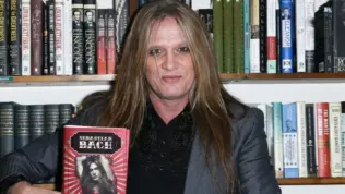 Singer Sebastian Bach signs copies of his book "18 and Life on Skid Row" at Book Revue on December 5^ 2016 in Huntington^ New York.