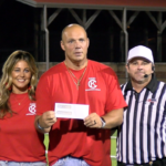 Karnes-officials-check: The officials donated their game checks to the Cowboys & Quarterbacks Memorial in honor of Jason Karnes