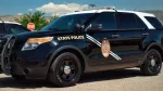 New Mexico State Police cruiser at New Mexico State Police station 4^ Alamogordo NM 88310.