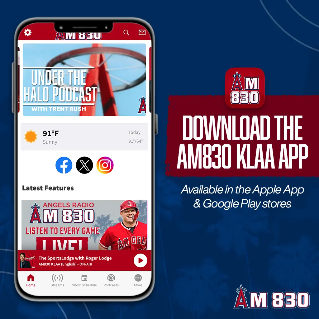 Download the AM830 KLAA app - available in the Apple App & Google Play stores