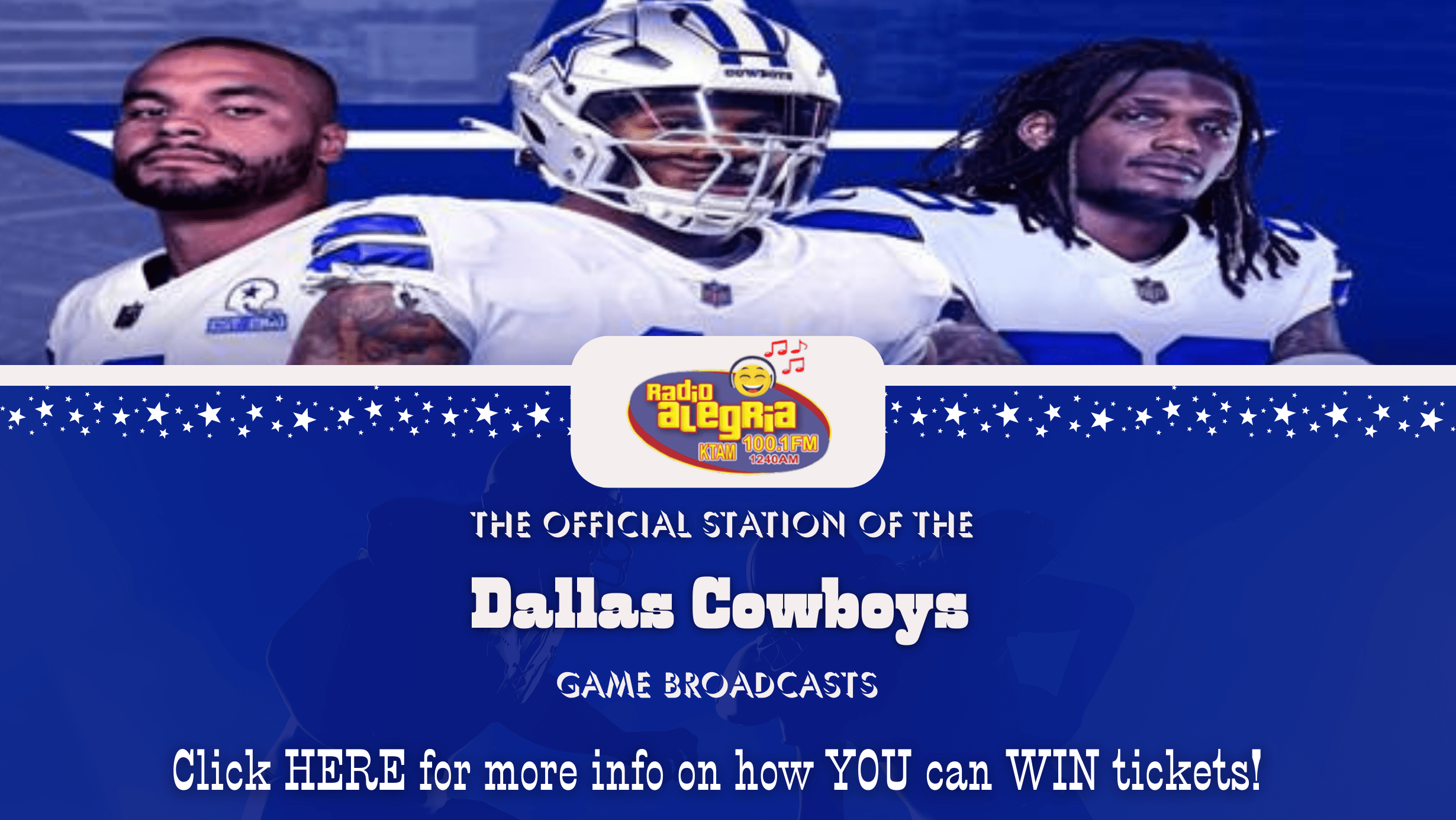 Win Tickets to DALLAS COWBOYS with Wild 104