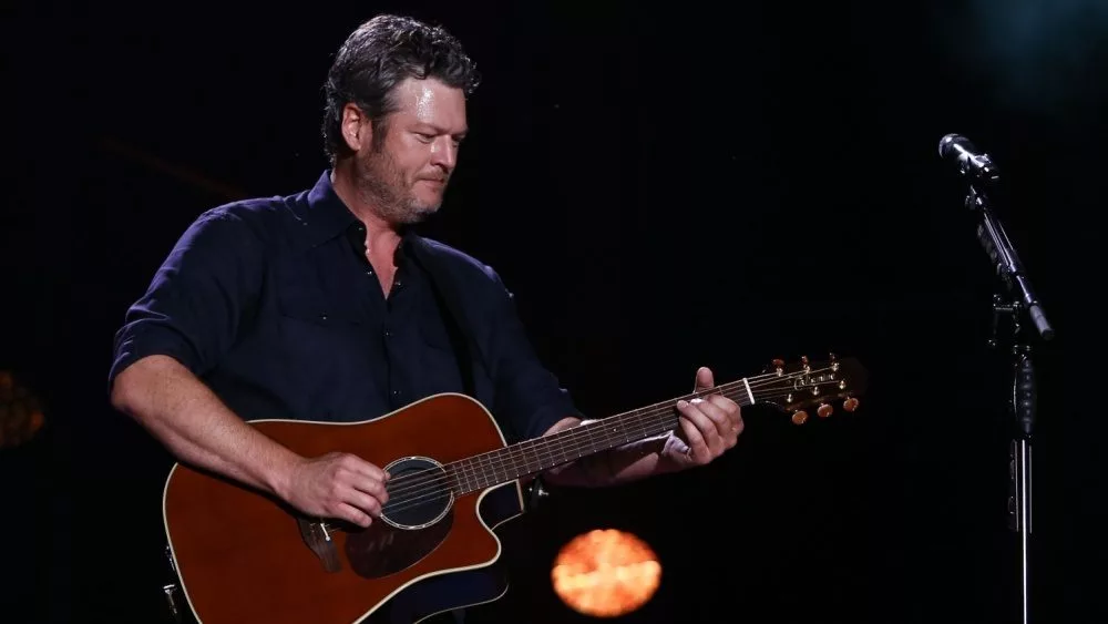 Blake Shelton performs in concert during the 2017 CMA Music Festival on June 9^ 2017 at Nissan Stadium in Nashville^ Tennessee.