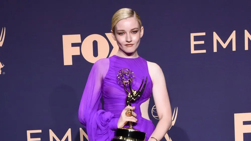 Julia Garner at the Emmy Awards 2019 at the Microsoft Theater on September 22^ 2019 in Los Angeles^ CA