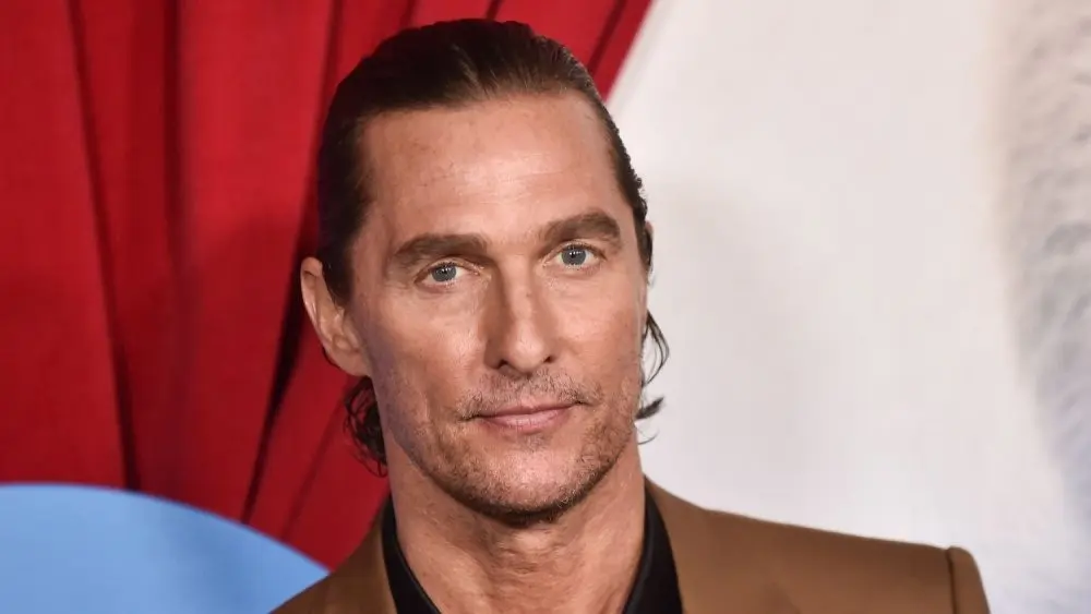 Matthew McConaughey arrives for the ‘Sing 2’ Premiere on December 12^ 2021 in Los Angeles^ CA