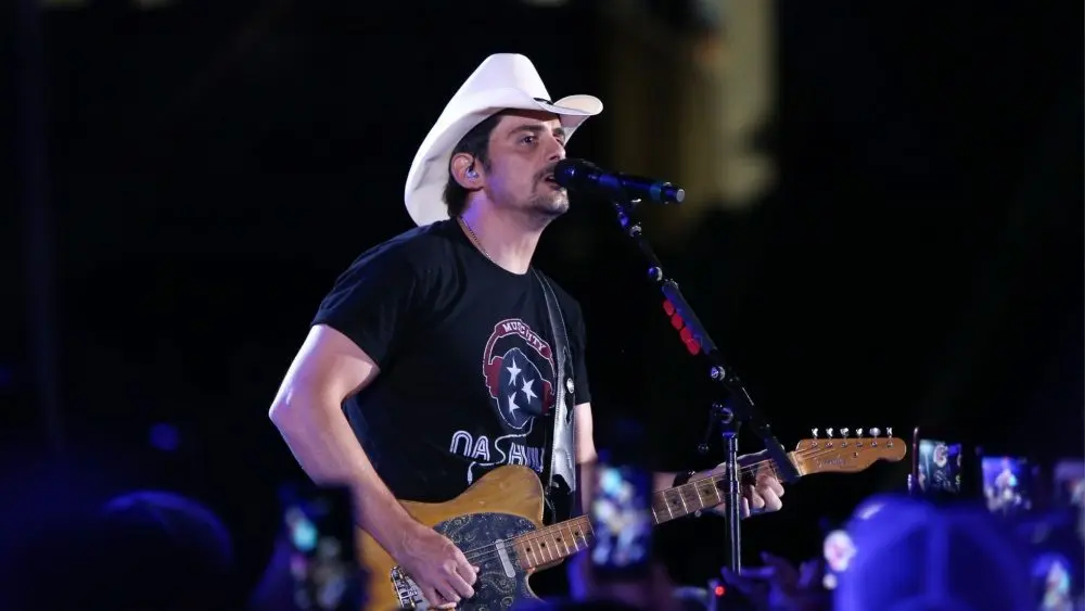 Brad Paisley performs in concert at the CMA Music Festival - Night 4 on June 11^ 2017 at Nissan Stadium in Nashville^ Tennessee.