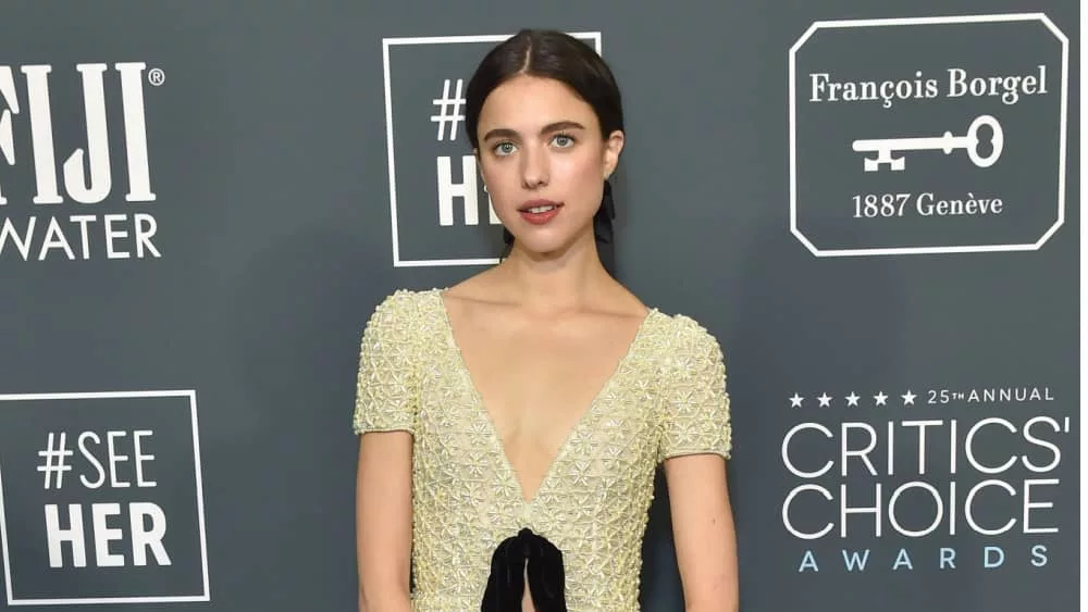 Margaret Qualley arrives for the 25th Annual Critics' Choice Awards on January 12^ 2020 in Santa Monica^ CA