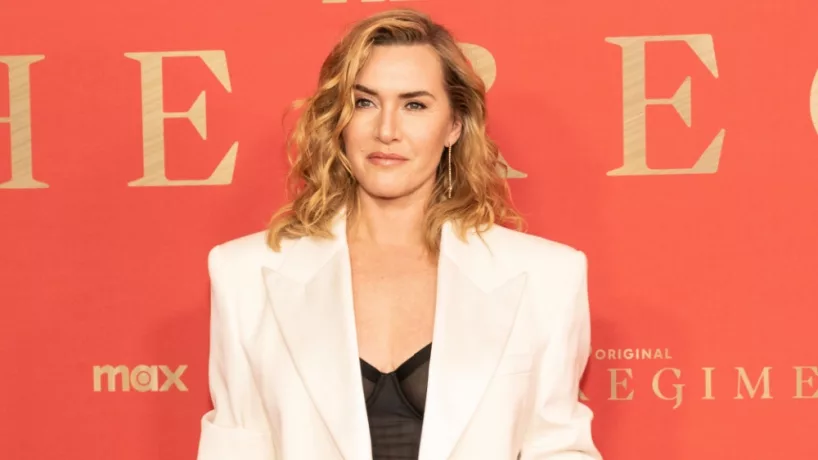 Kate Winslet wearing dress by Givenchy attends premiere of HBO Original 'The Regime' at American Museum of Natural History in New York on February 26^ 2024