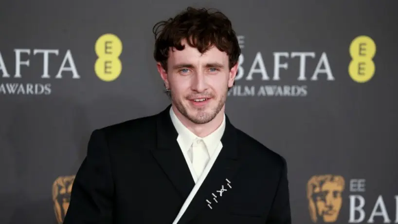 Paul Mescal attends the 2024 EE BAFTA Film Awards at The Royal Festival Hall in London^ England. London^ United Kingdom - February 18^ 2024: Paul Mescal attends the 2024 EE BAFTA Film Awards at The Royal Festival Hall in London^ England