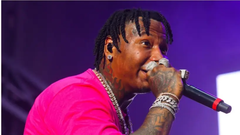 MoneyBagg Yo performing at birthday bash 25. Atlanta^ Georgia USA - JULY 17 2021