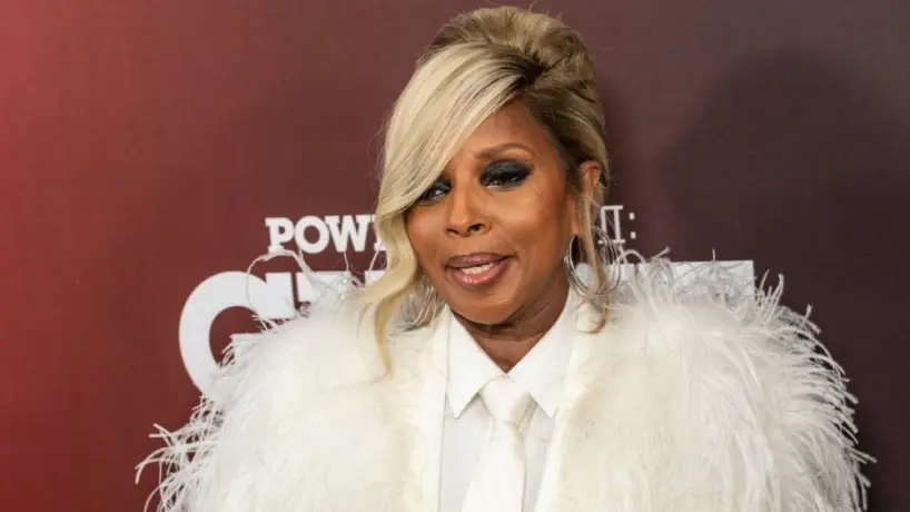 Mary J. Blige wearing dress by Dolce Gabbana attends premiere of Power Book II: Ghost season two by STARZ at SVA Theater New York^ NY - November 17^ 2021