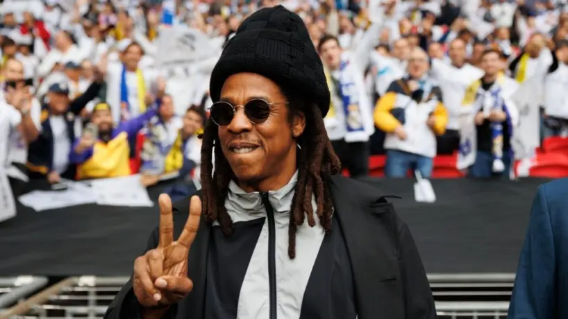 Jay-Z during Champions League 2024 final game between Borussia Dortmund and Real Madrid at Wembley Stadium^ London^ United Kingdom London^ United Kingdom - 06 01 2024