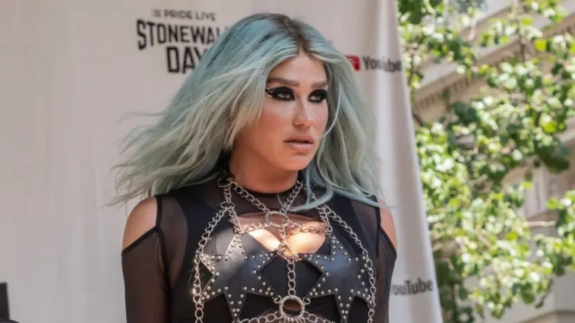 Singer Kesha performs on stage during Stonewall Day and Visitor Center Groundbreaking ceremony on Christopher street New York^ NY - June 24^ 2022
