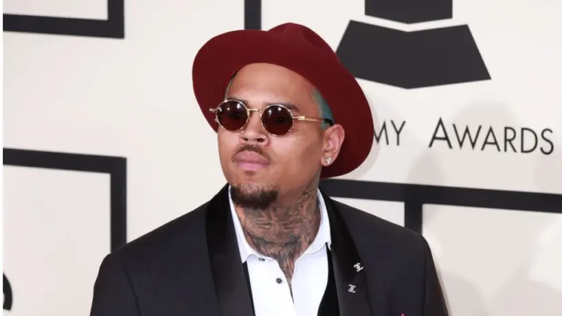 Chris Brown at the 57th Annual GRAMMY Awards Arrivals at a Staples Center on February 8^ 2015 in Los Angeles^ CA