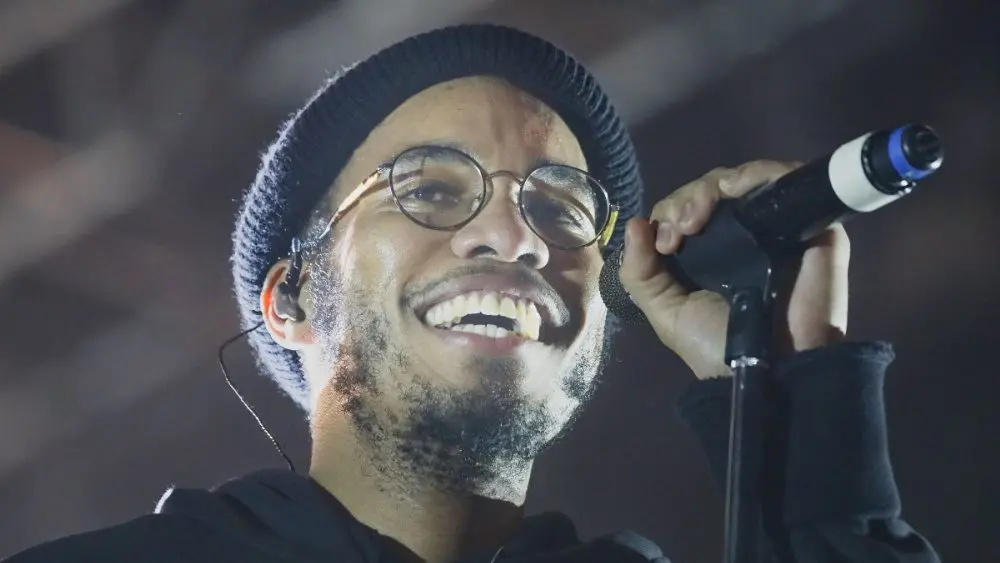 Anderson Paak and the Free Nationals perform at the Okeechobee Music Festival Okeechobee^ Florida USA - 03-05-2017