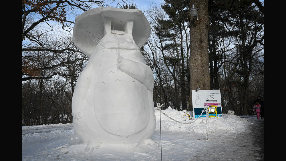 We got 1st Place for our Super Maori-o Snow Sculpture : r/gaming