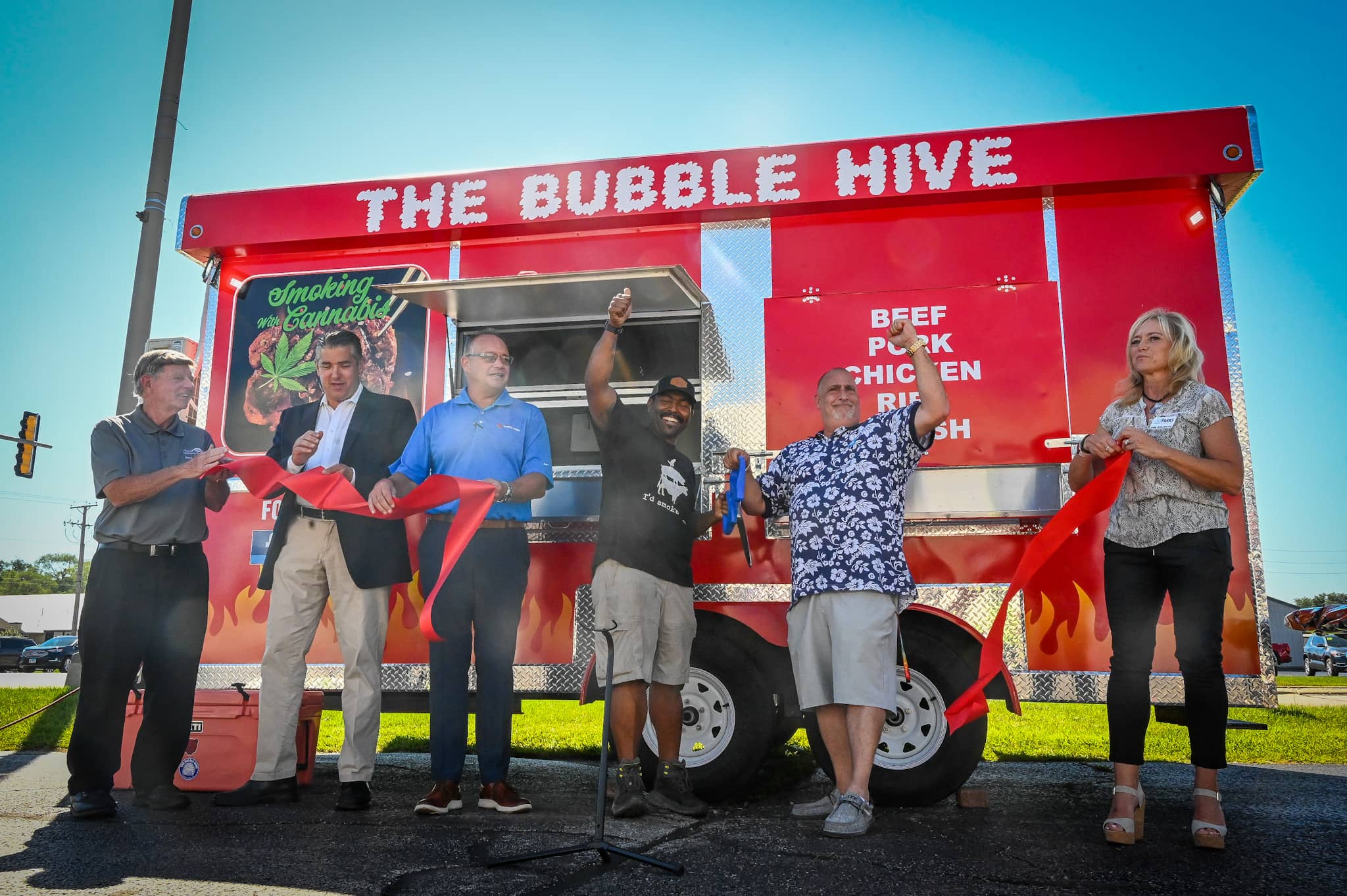 The Bubble Hive ribbon-cutting