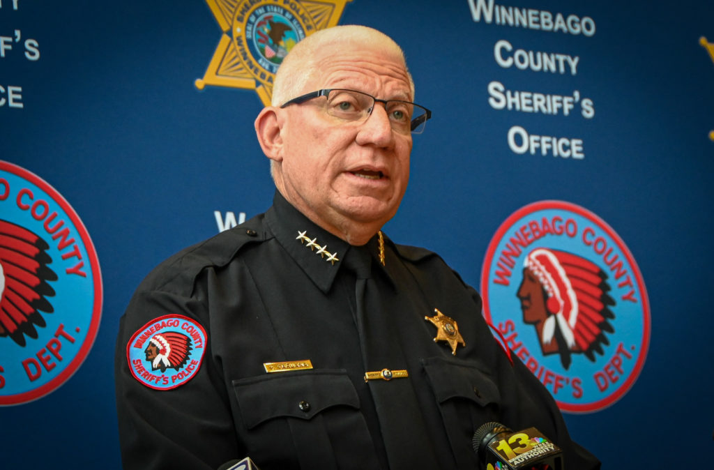 Winnebago County Sheriff Gary Caruana announces plans for reelection