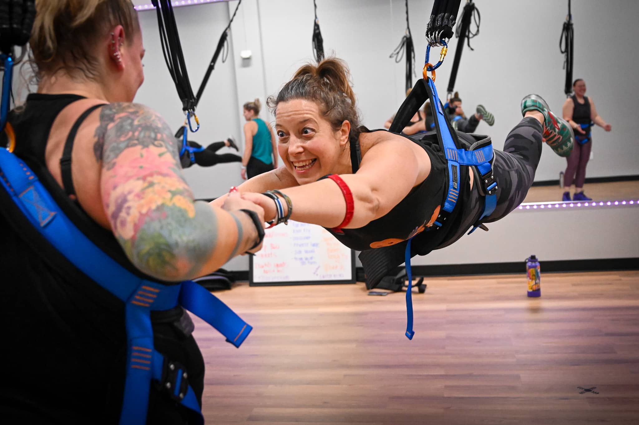 The full-body bungee workout at Pop Fit Studio in Havertown will have you  flying .. literally - 6abc Philadelphia