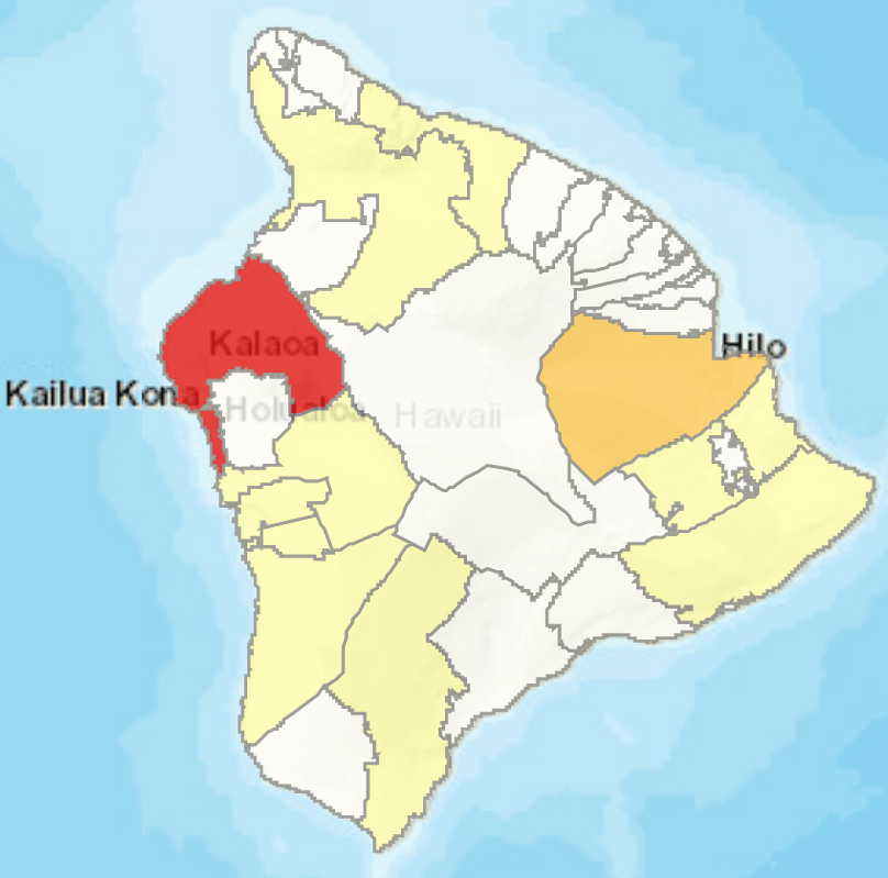 Most Big Island COVID19 cases still Kona side KWXX Hilo, HI