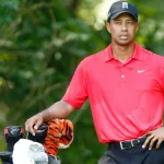 Tiger Woods on the 13th hole during the final round of the AT&T National on July 1^ 2012 at Congressional Country Club in Bethesda^ Maryland.