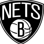 NBA logo of Brooklyn Nets. Major Basketball League.