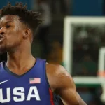 Jimmy Butler^ NBA player^ playing for Team USA at the Rio 2016 Olympic Games at Carioca Arena