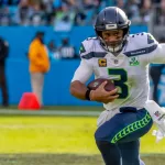 QB Russell WILSON (3) at Bank Of America Stadium in Charlotte^ NC. November 25^ 2018