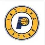 Indiana Pacers logotype. Vector basketball club logo. basketball.