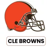 Cleveland Browns National Football League ( NFL) team's vector logo and symbol isolated on white background.