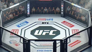 AI-generated image Description -- UFC Ring