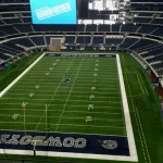 Interior view of the AT&T Stadium^ formerly known as Cowboys Stadium in Arlington. Texas^ United States. ARLINGTON^ USA - SEP 15^ 2015