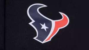 The Logo of Houston Texans on the black background