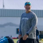 DOUG PEDERSON JACKSONVILLE JAGUARS TRAINING CAMP JULY 27^ 2023 MILLER ELECTRIC CENTER JACKSONVILLE FLORIDA