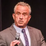 Robert F. Kennedy Jr. discusses immigration issues after the premiere of "Midnight at the Border" in Beverly Hills^ Calif.^ on Aug. 3^ 2023.