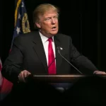 Donald Trump speaks to several thousand supporters at a rally in Atlanta^ Georgia. 21 February 2016