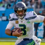 Russell WILSON (3) plays against the Carolina Panthers at Bank Of America Stadium in Charlotte^ NC. November 25^ 2018