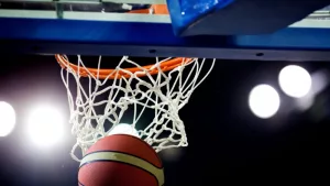 basketball going through hoop