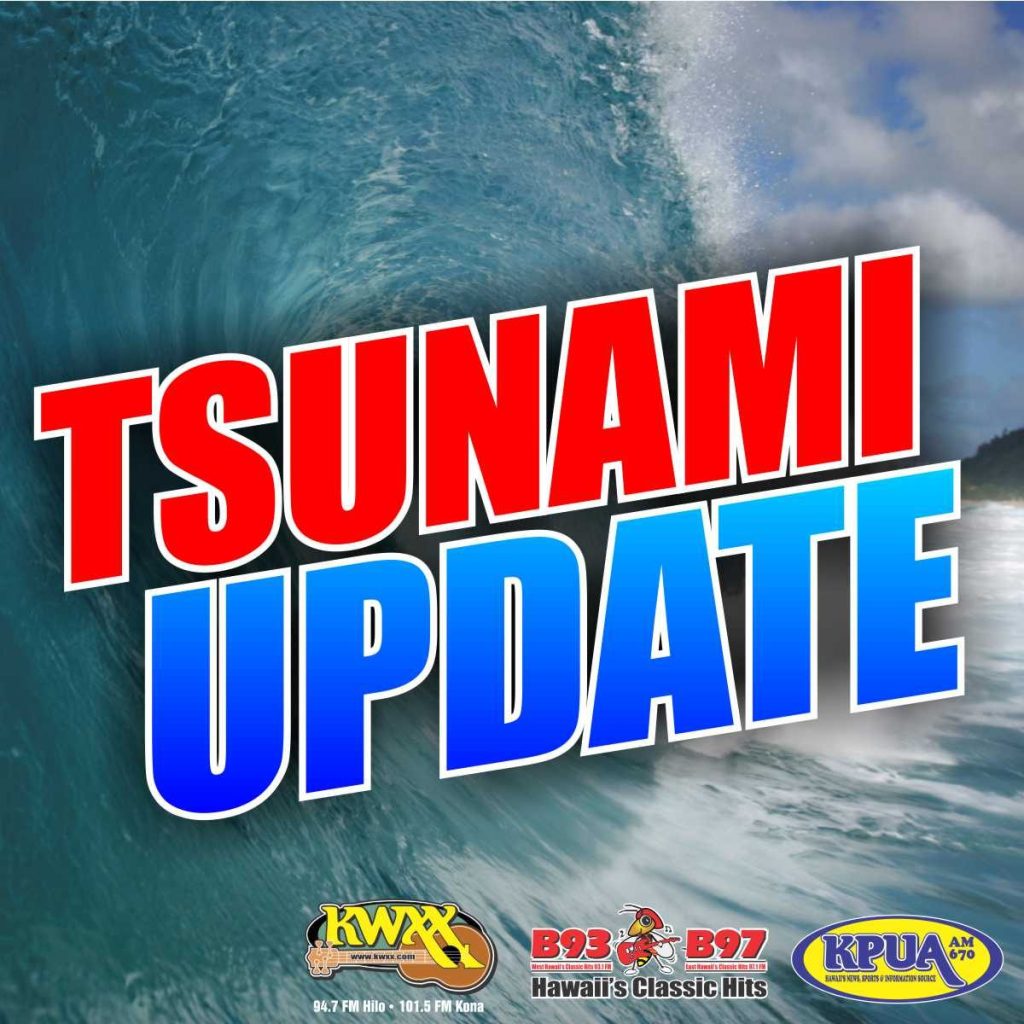 Tsunami watch to advisory