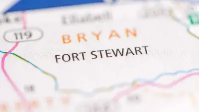 MAP DEPICTING Fort Stewart. Georgia. USA