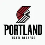 Portland Trail Blazers^ Popular editorial vector logo is printed on white paper.