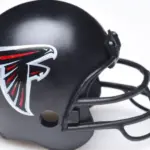 Football Helmet for the Atlanta Falcons of the National Football Conference South.