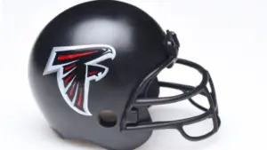 Football Helmet for the Atlanta Falcons of the National Football Conference South.