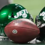 New York Jets Helmet - week #3 of the 2019 NFL Pre-Season Game Atlanta Falcons Host the New York Jets on Thursday August 15th 2019 at the Mercedes Benz Stadium in Atlanta Georgia USA