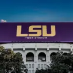 LSU Tiger Stadium. Outdoor stadium located in Baton Rouge^ Louisiana^ on the campus of Louisiana State University. It is the home stadium of the LSU Tigers football team. Taken February 9^ 2025
