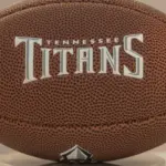 Tennessee Titans football on white stand. London^ United Kingdom - May 26th 2023