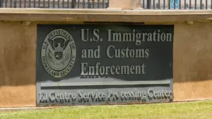 U.S. Immigration and Customs Enforcement Service Processing Center. El Centro^ California^ USA - May 27^ 2022